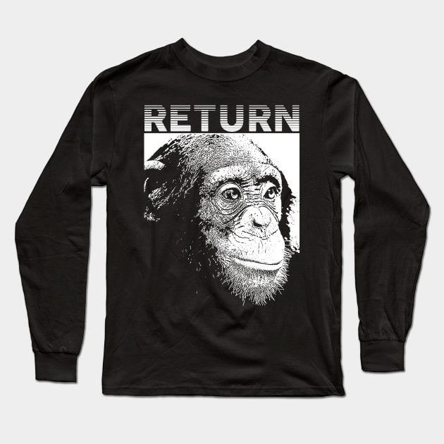 Return to Monke Simple White Long Sleeve T-Shirt by giovanniiiii